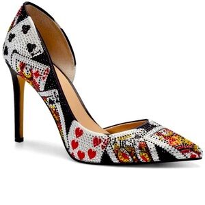 INC International Concepts Black and Red Patterned Heels